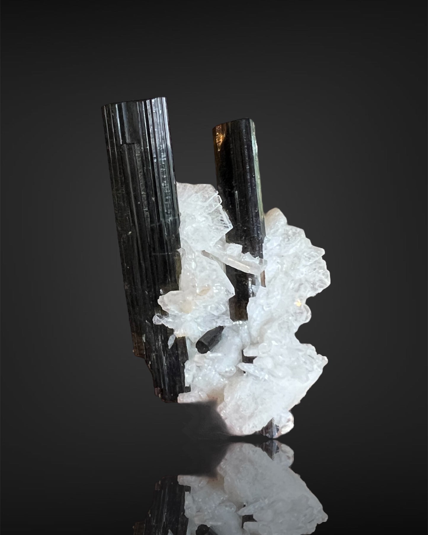 Black Tourmaline (Schorl) & Albite from Astak Nala, Pakistan