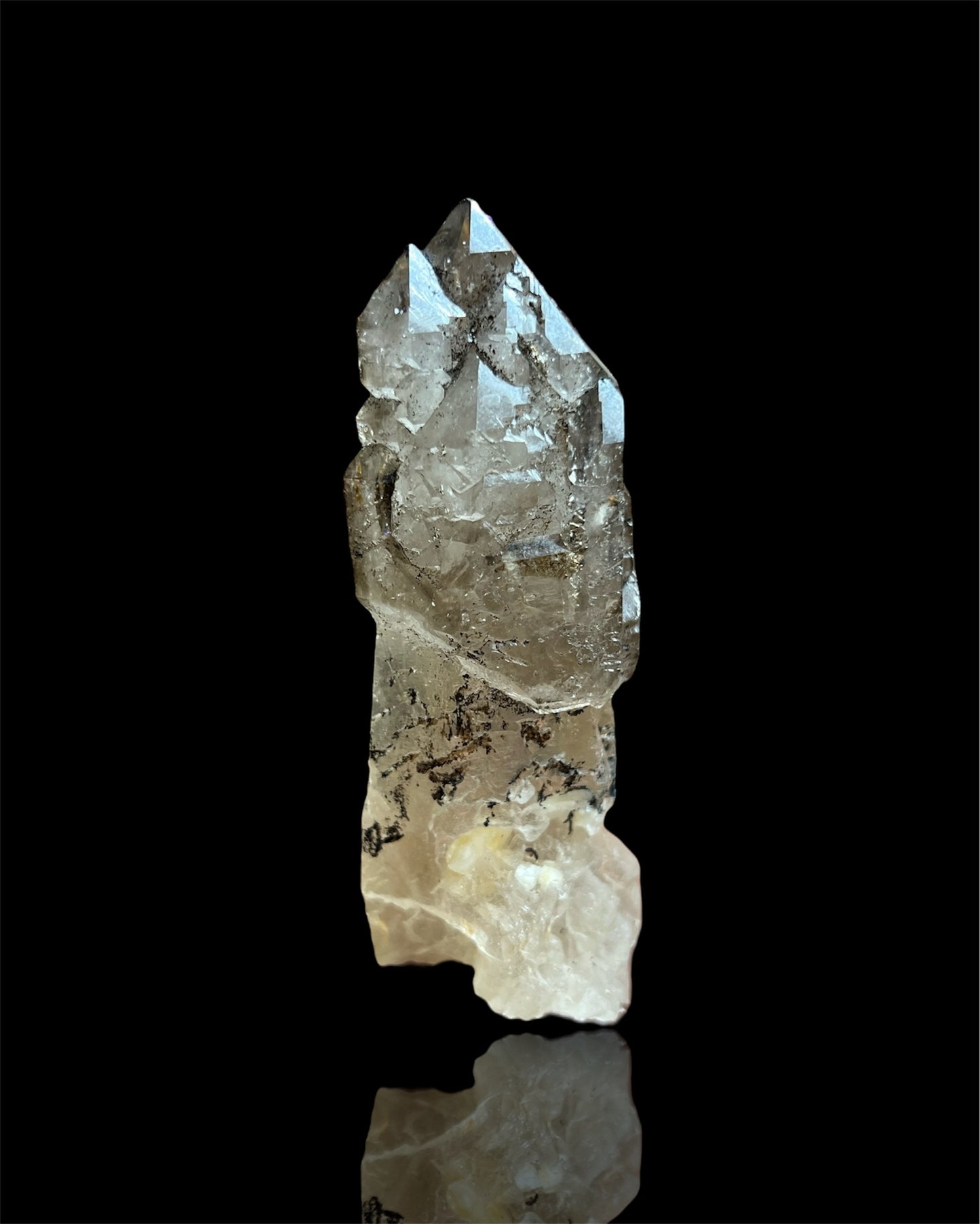 Elestial Smoky Quartz Scepter from Colonel Murta, Brazil